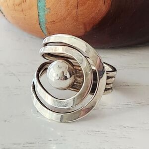 Mid Century Modern Sterling Silver Ring